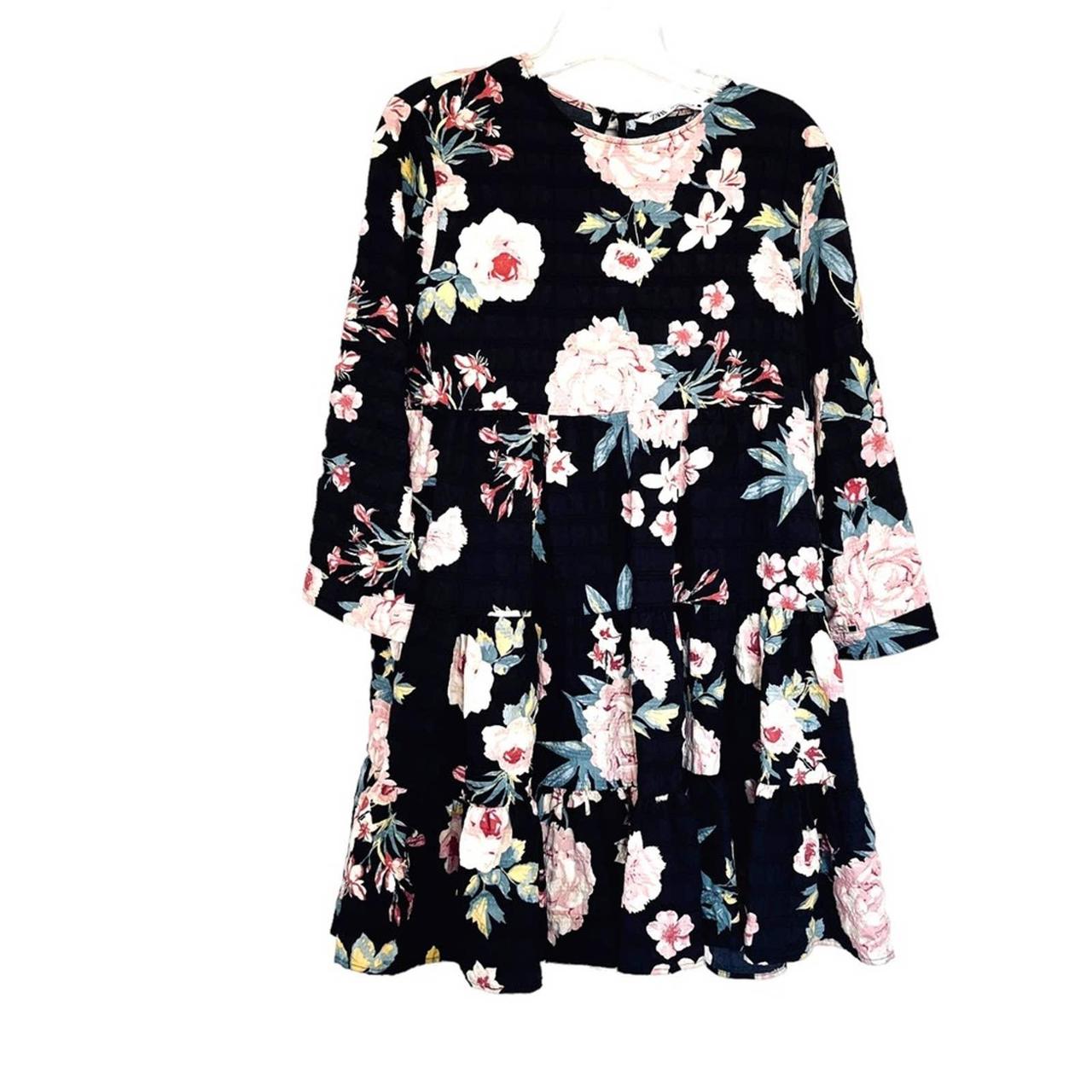 Black floral best sale baby dress