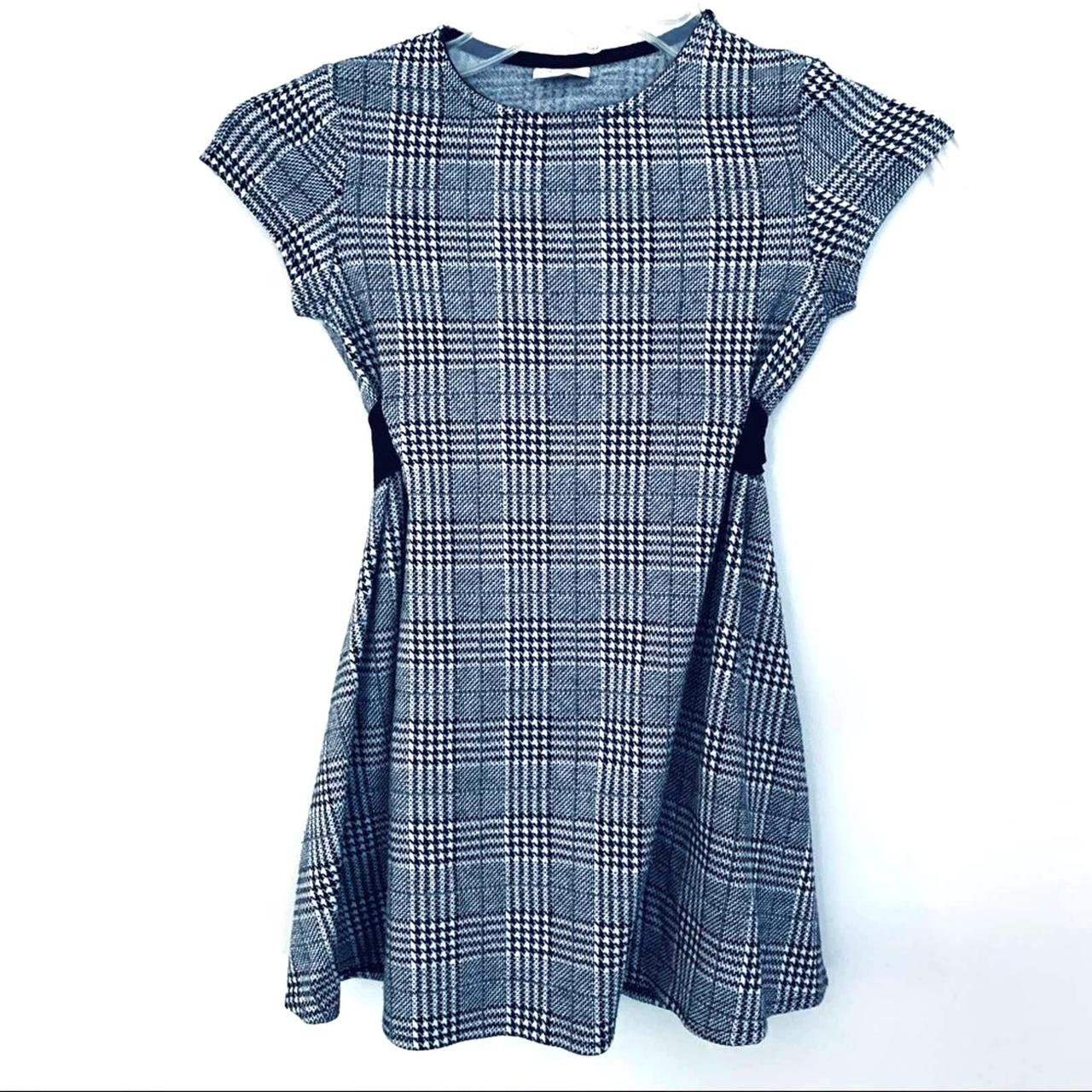 Tartan shift outlet dress zara