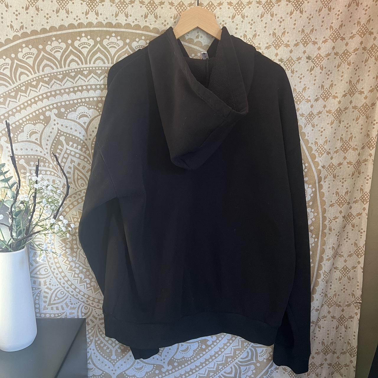 Rose For You” Zaful Men's Black Hooded Depop