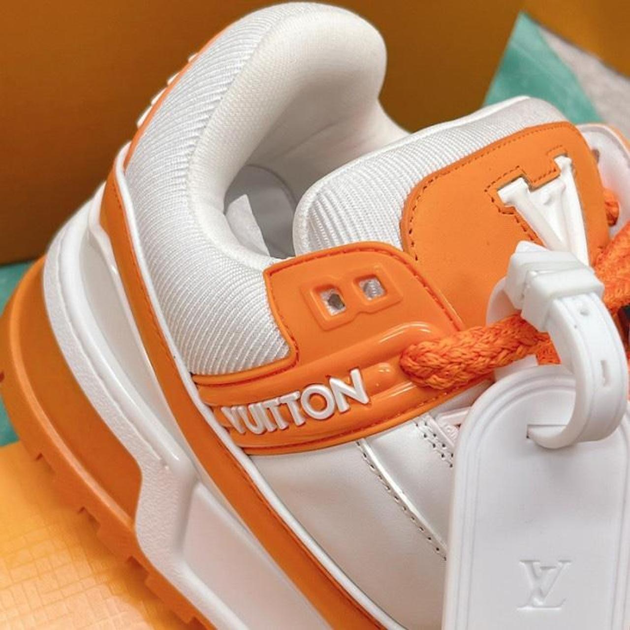 vuitton orange sneakers