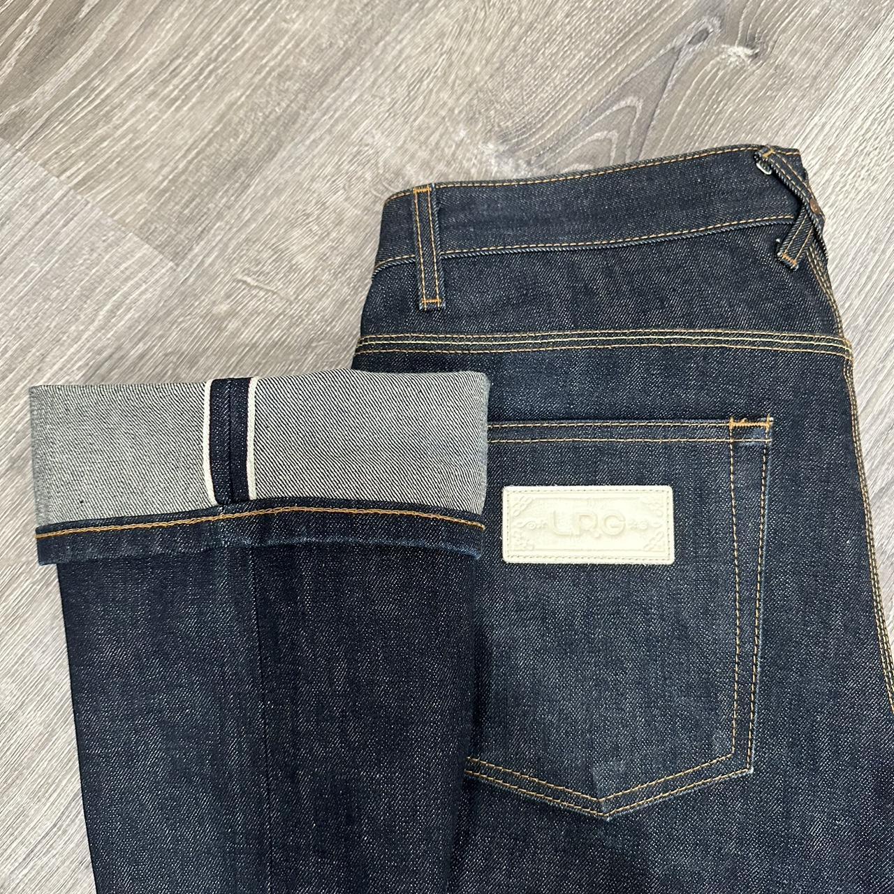 LRG authentic selvedge jeans dark indigo sz 32 x... - Depop