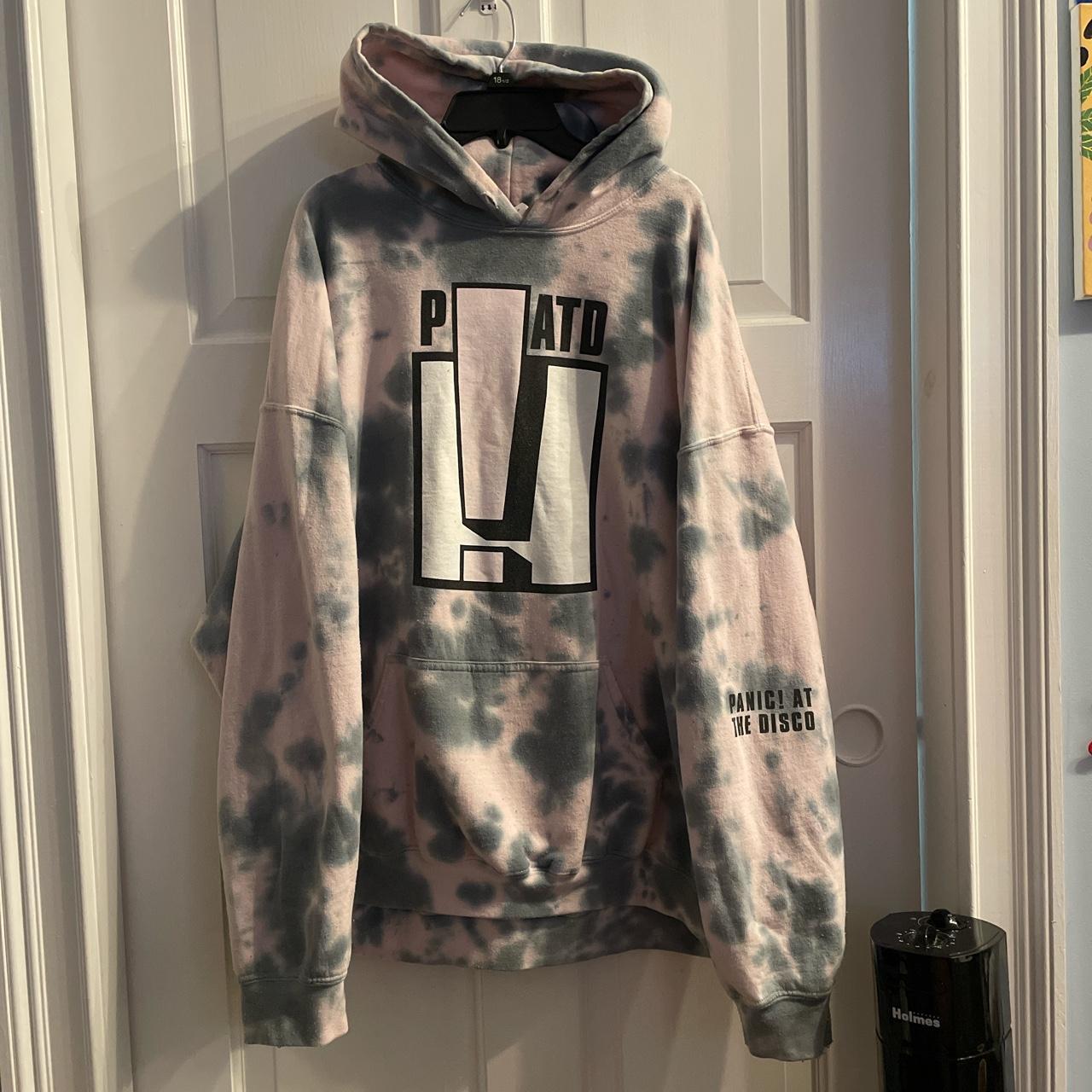 Panic At The Disco tie dye hoodie. Slight pilling Depop