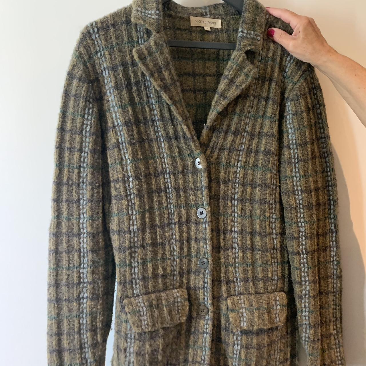 nicole farhi green coat