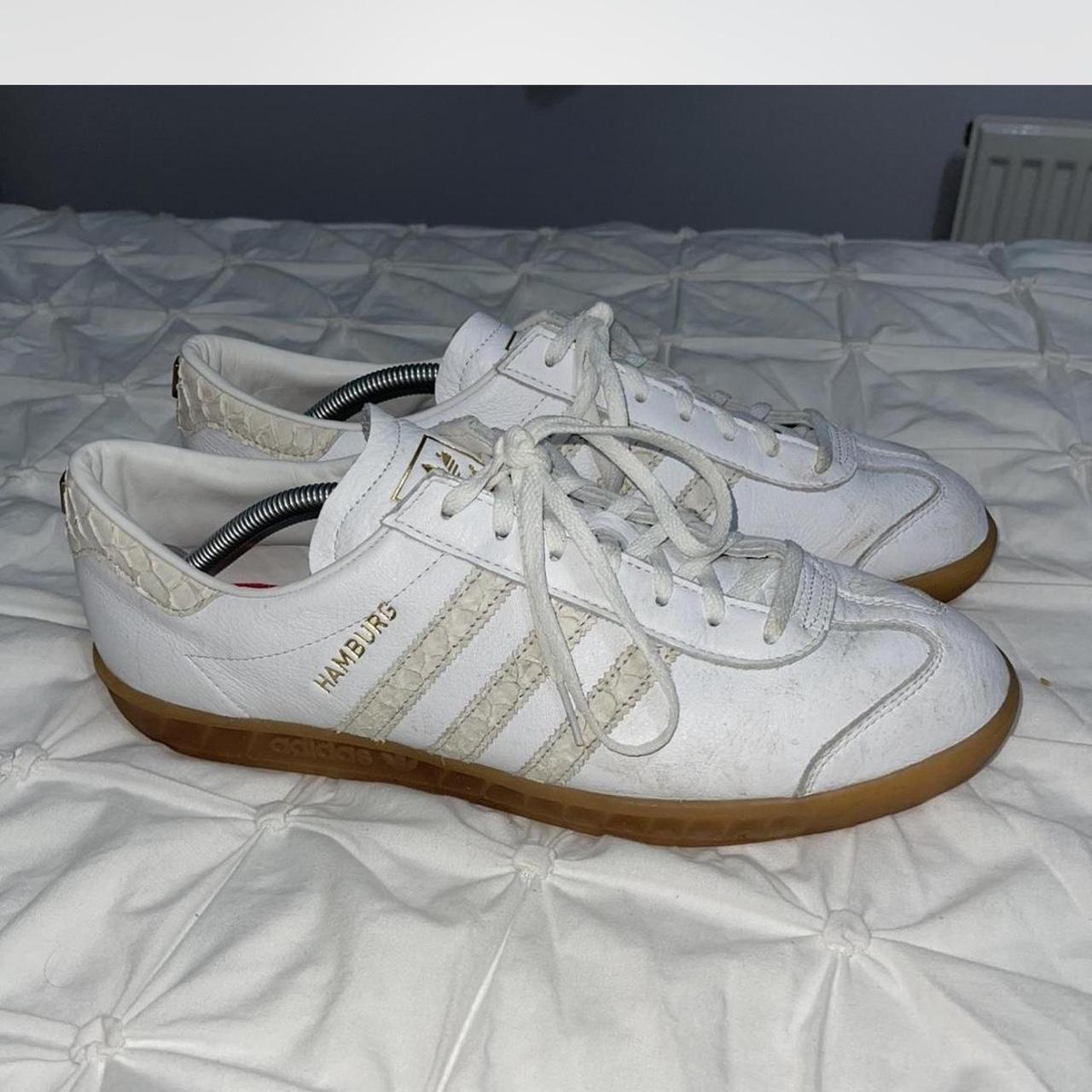 Hamburg Trainers Adidas Hamburg All White Trainers All White