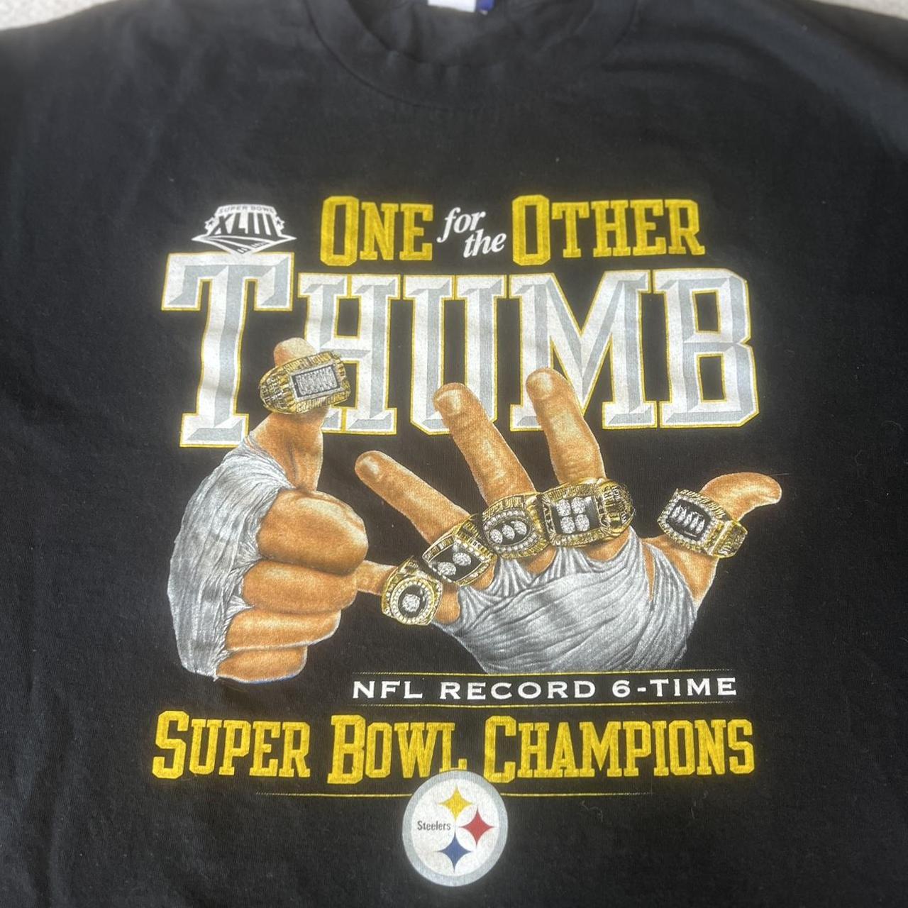 Pittsburgh Steelers Super Bowl XL T Shirt Vtg Y2K - Depop