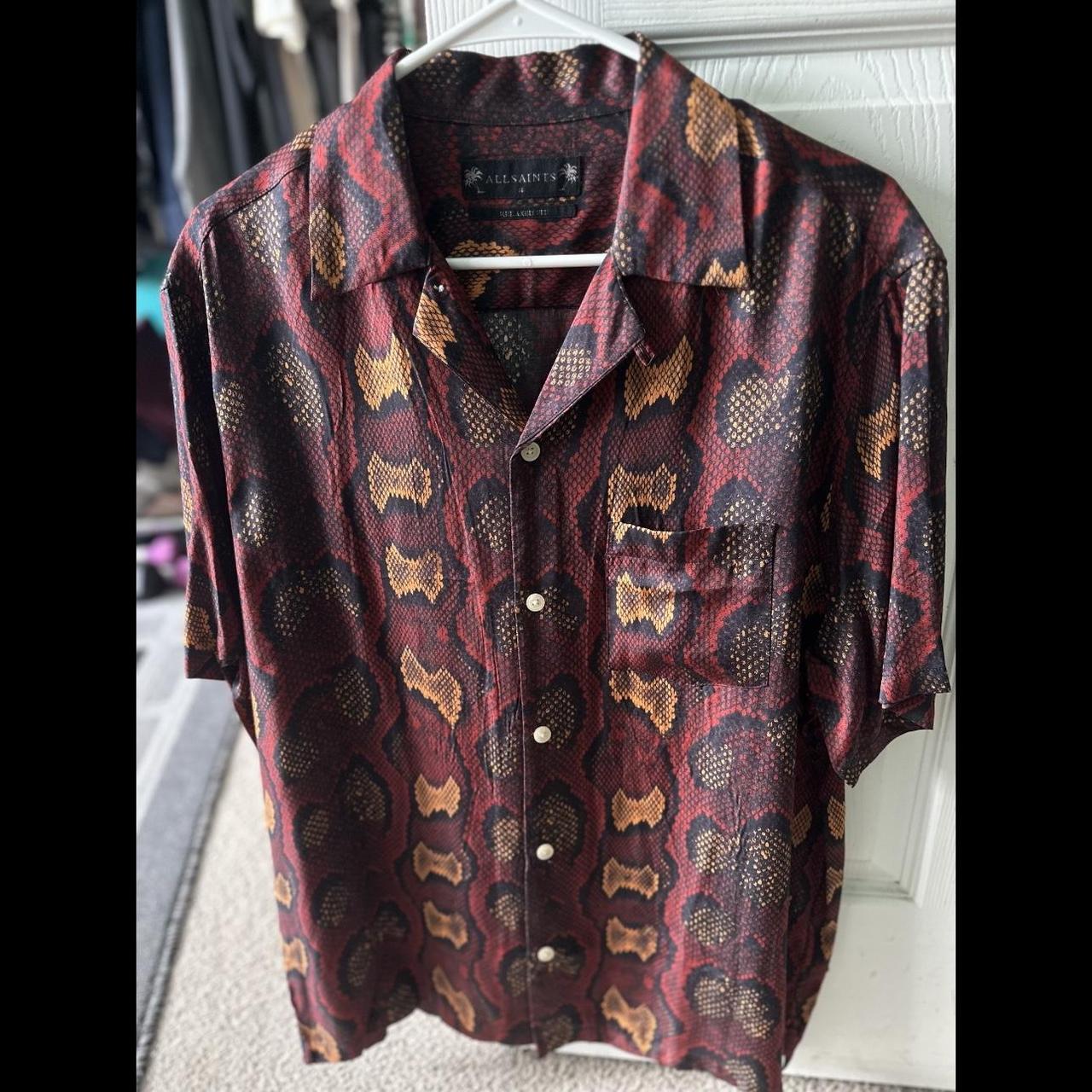 Allsaints All Saints snake print shirt Size medium... - Depop