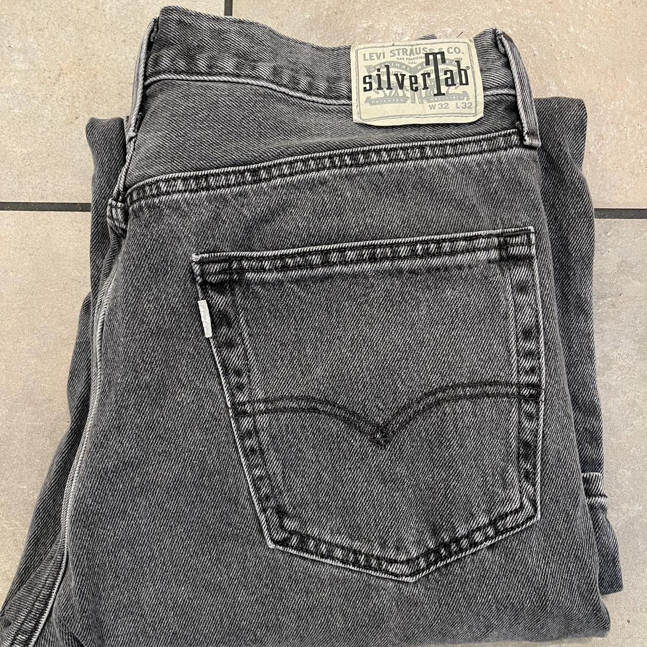 Grey Levis Silver Tab Loose Modern Day Silvertabs,... - Depop