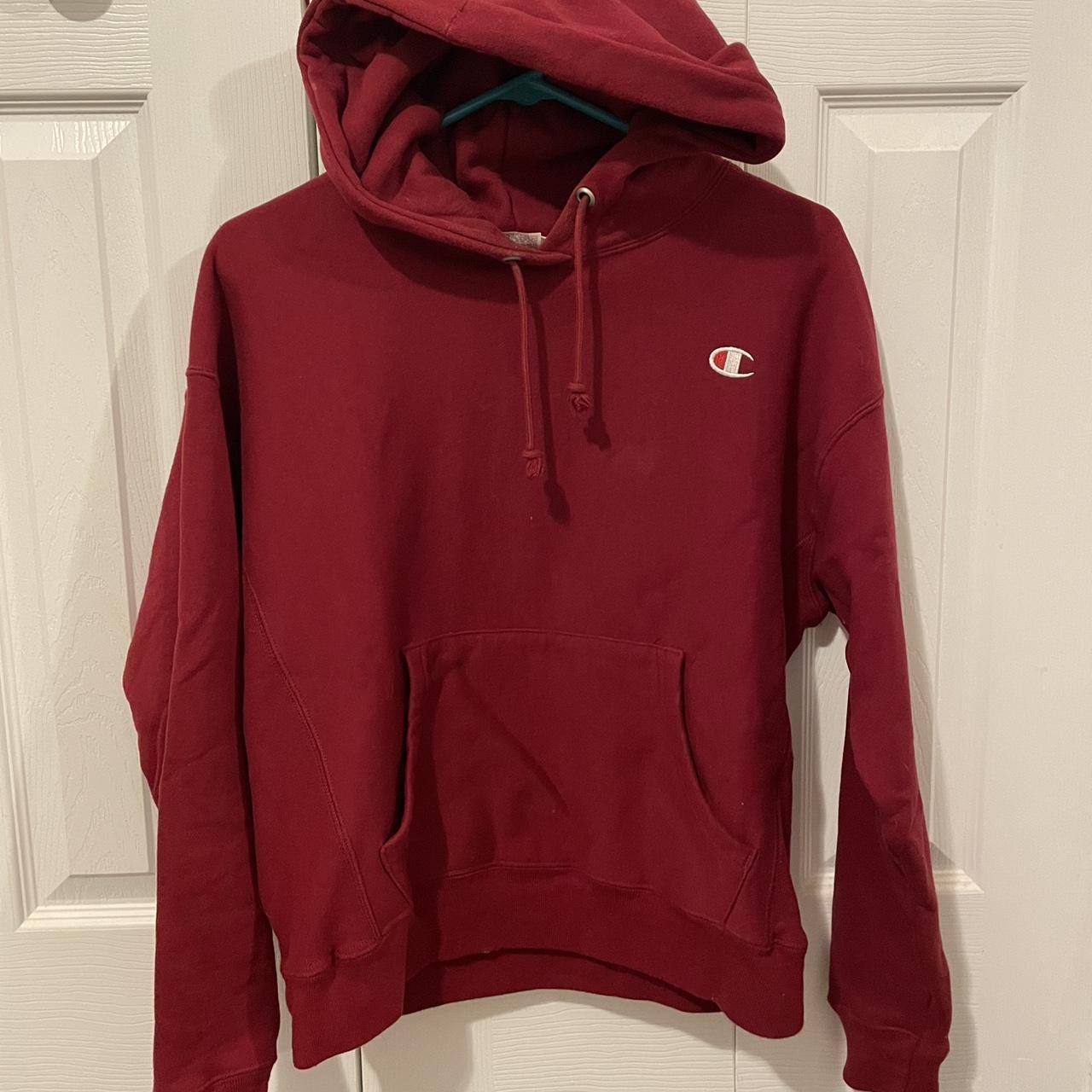 Champion hoodie cheap womens burgundy