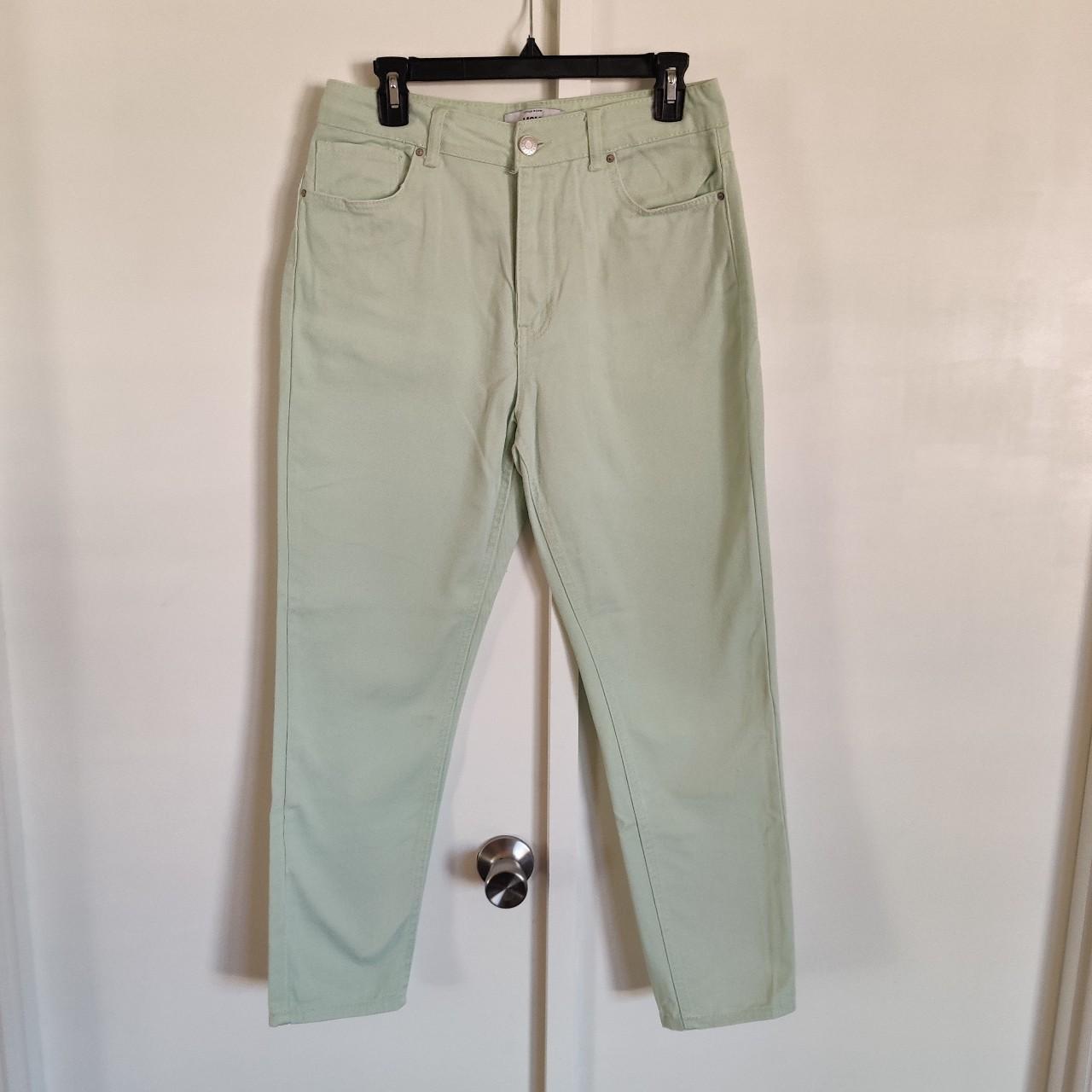 Seafoam Green Mom Jeans Size 7 Depop
