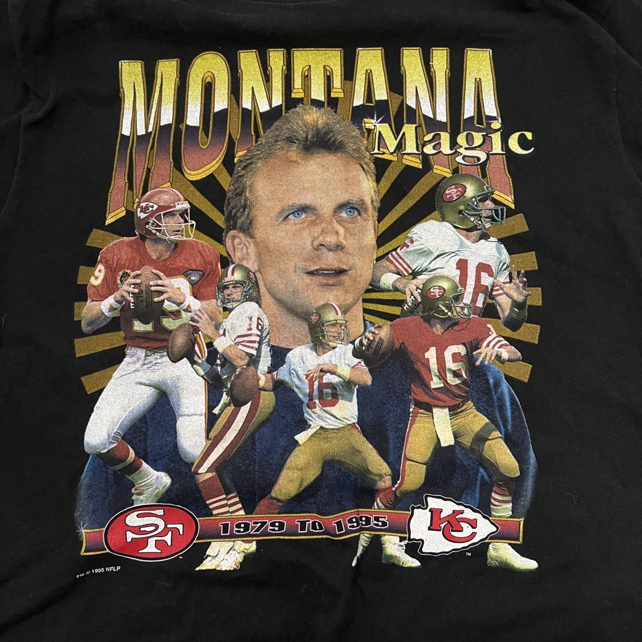 vintage joe montana t shirt