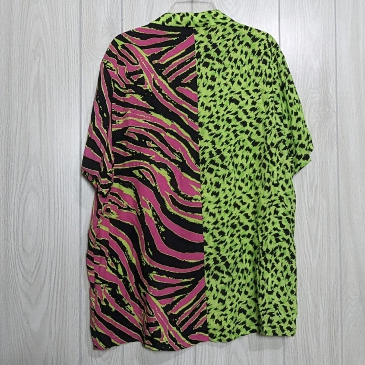 mens pink leopard print shirt