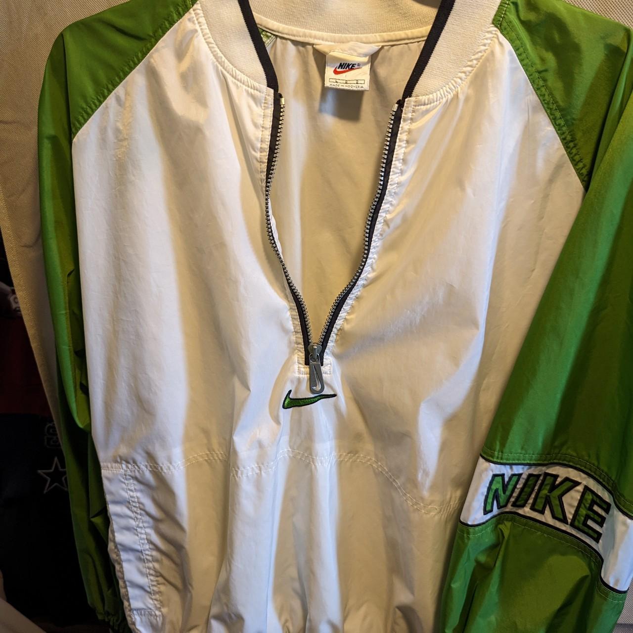 Lime green best sale nike windbreaker