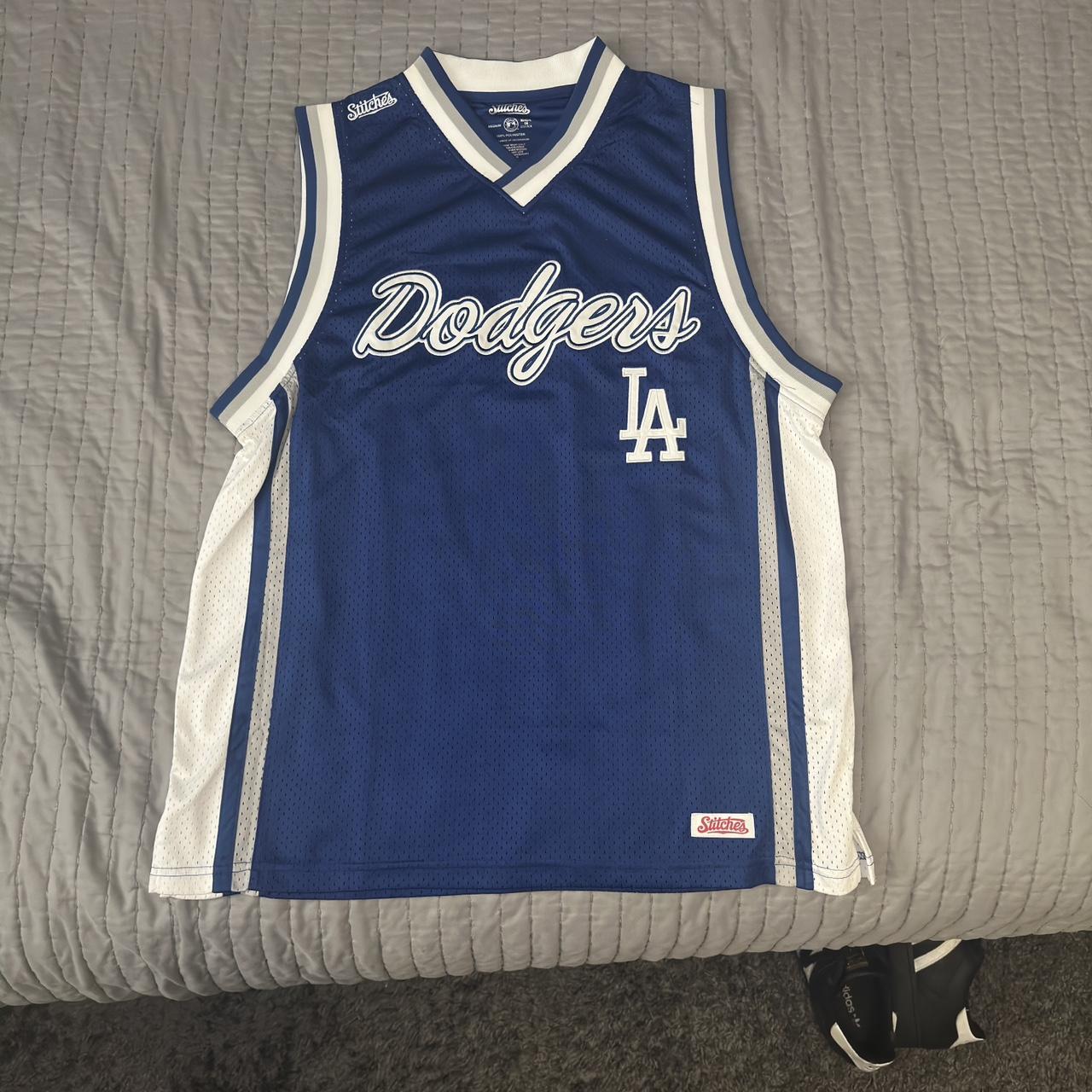 Stitches, Shirts, Nwot Mens Stitches La Dodgers Sleeveless Tank Jersey  Size 2xl