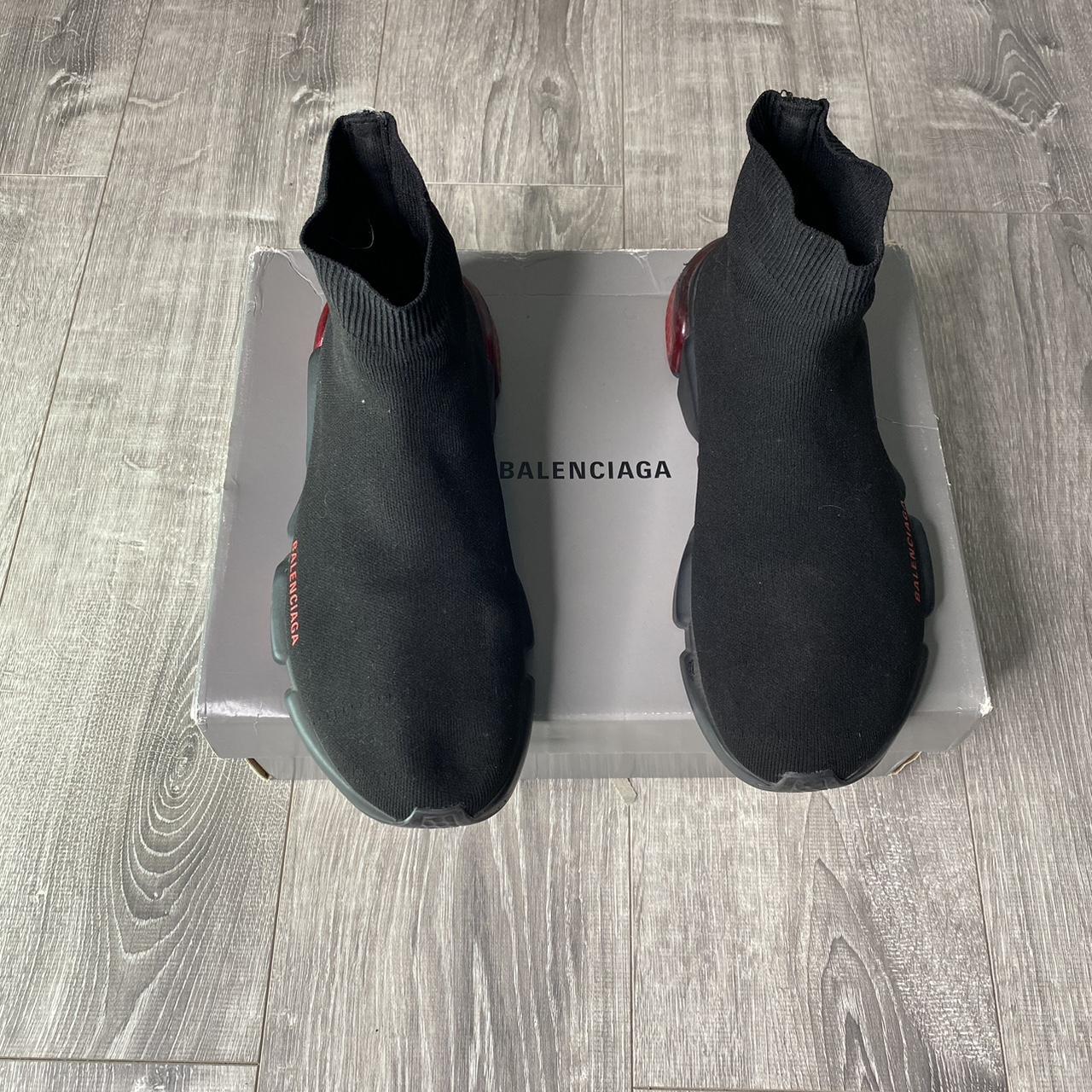 balenciaga red sock shoes
