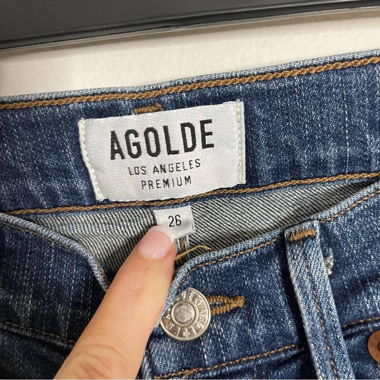 Agolde Sophie Skinny Crop in Santa Fe Distressed Depop