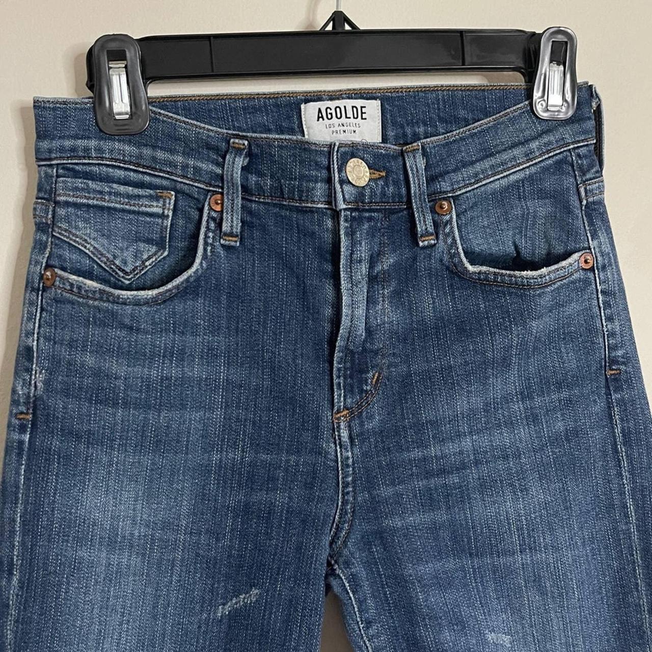 Agolde Sophie Skinny Crop in Santa Fe Distressed Depop