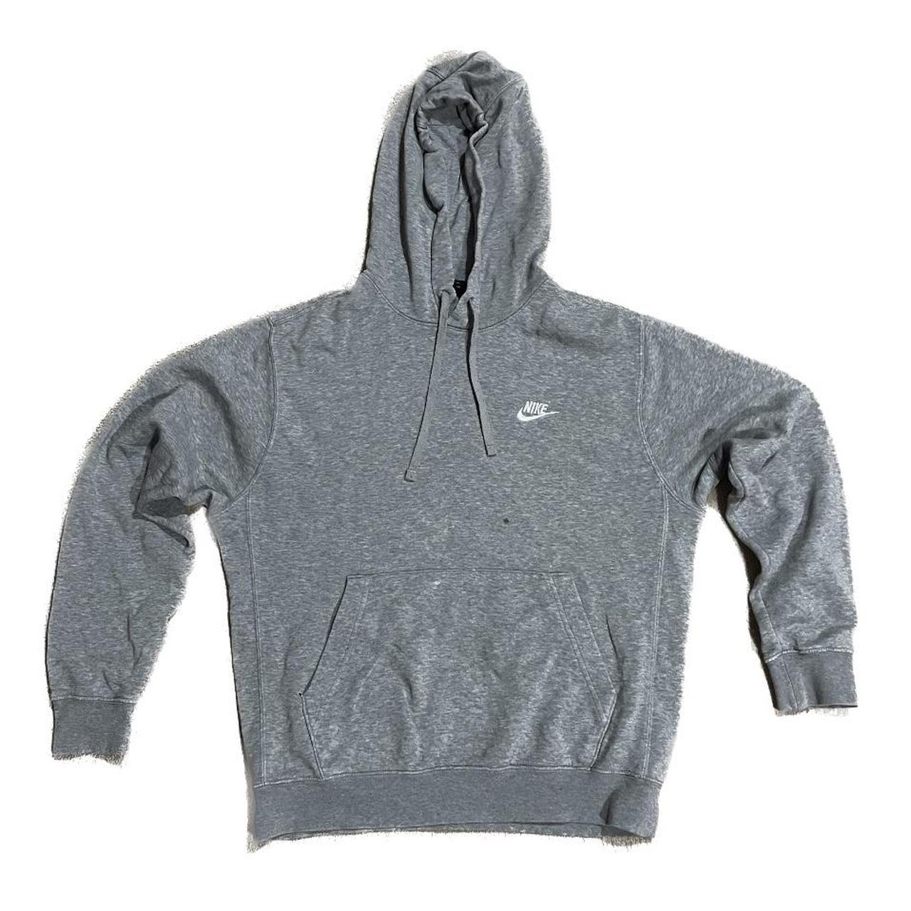 mens grey nike club hoodie