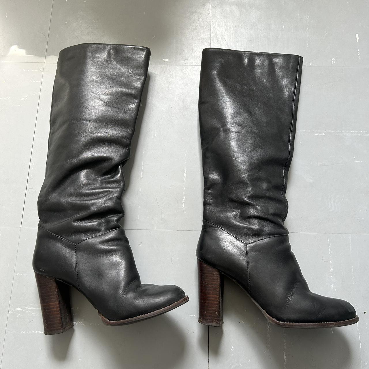 Black dune boots Note they say knee high but Depop