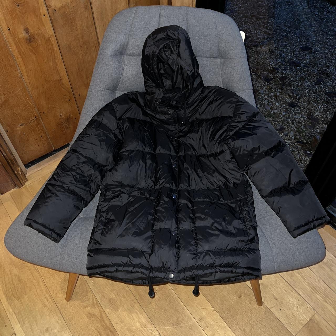 urban outfitters iets frans black puffer coat