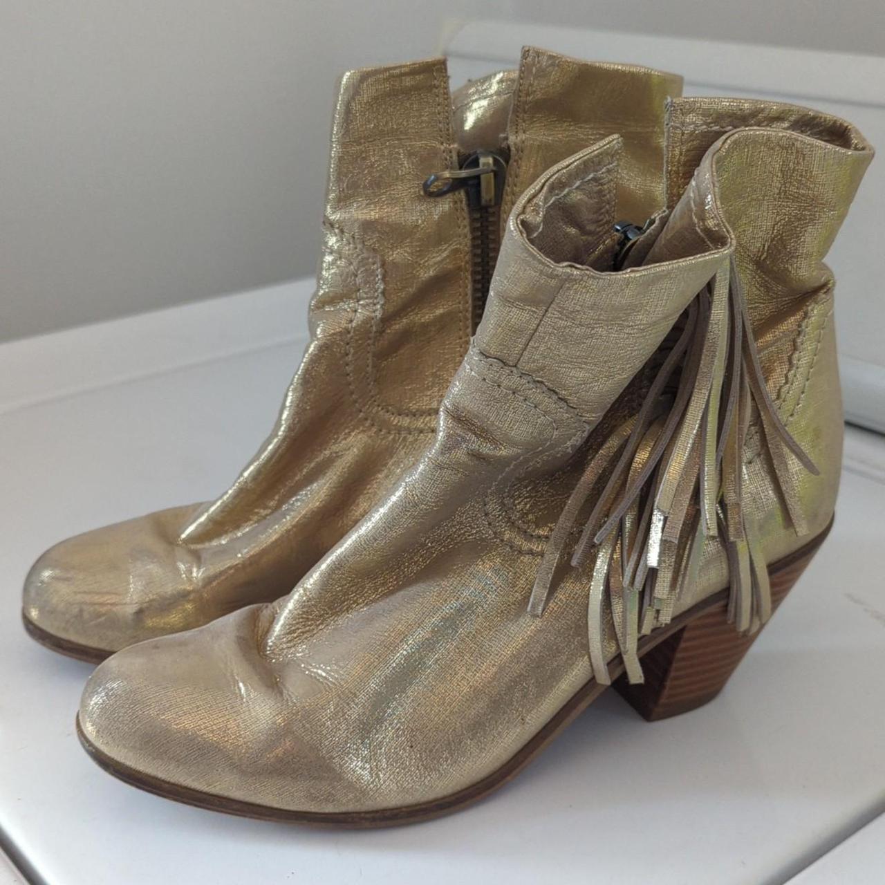 Sam edelman gold boots sale