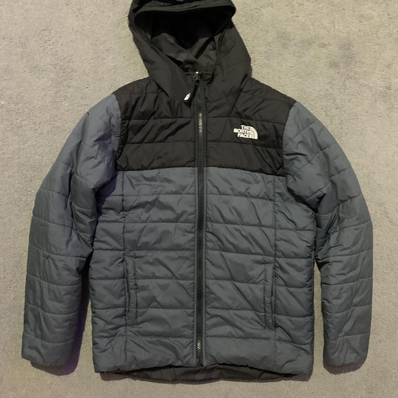 North face reversible puffer jacket There is a... Depop