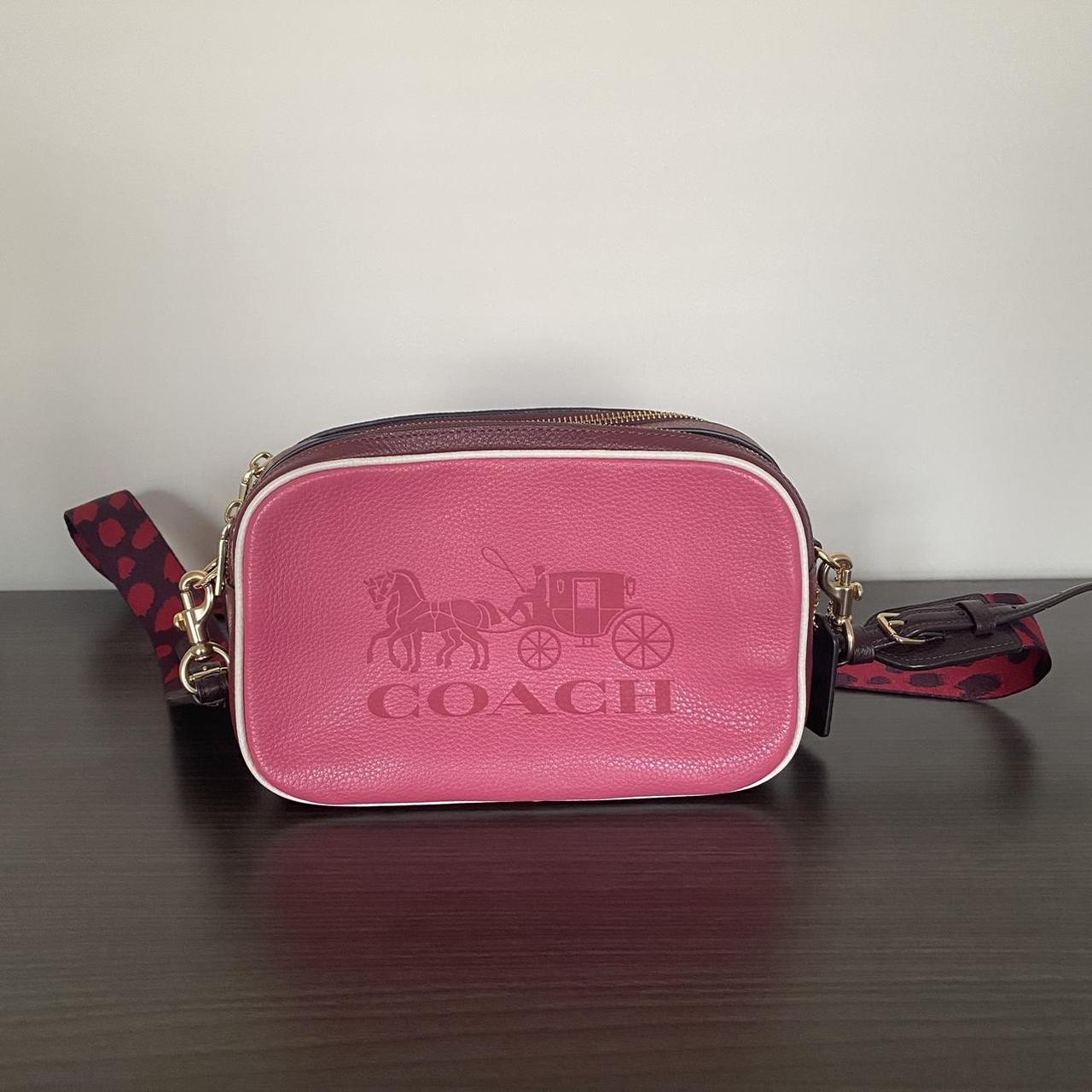 Coach Pink Leather Jes Colorblock Crossbody Bag Coach