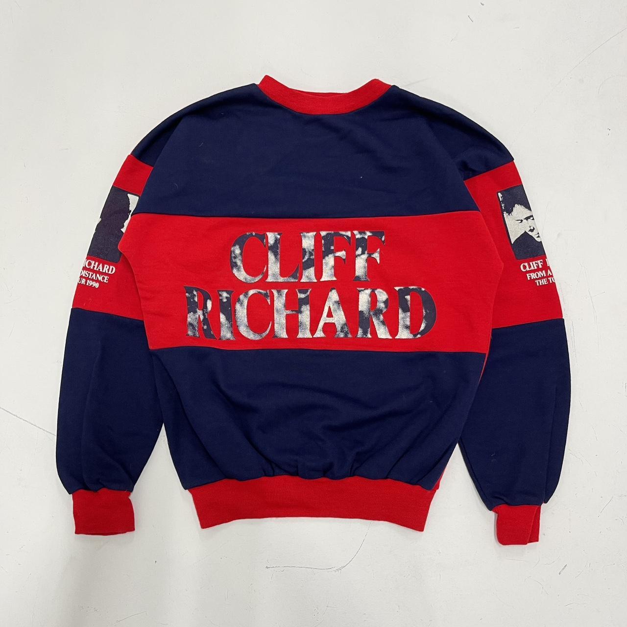 Vintage 1990 Cliff Richard Tour Sweatshirt. Never... - Depop