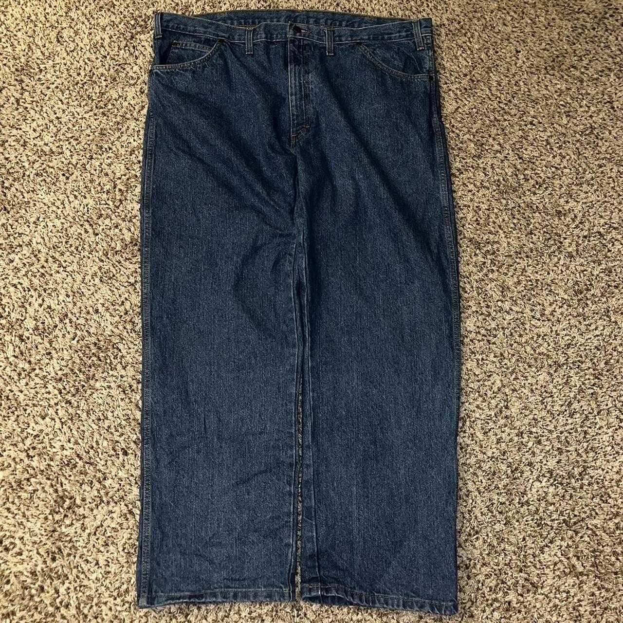 VINTAGE BAGGY WIDE LEG DICKIE JEANS size : 44 /... - Depop