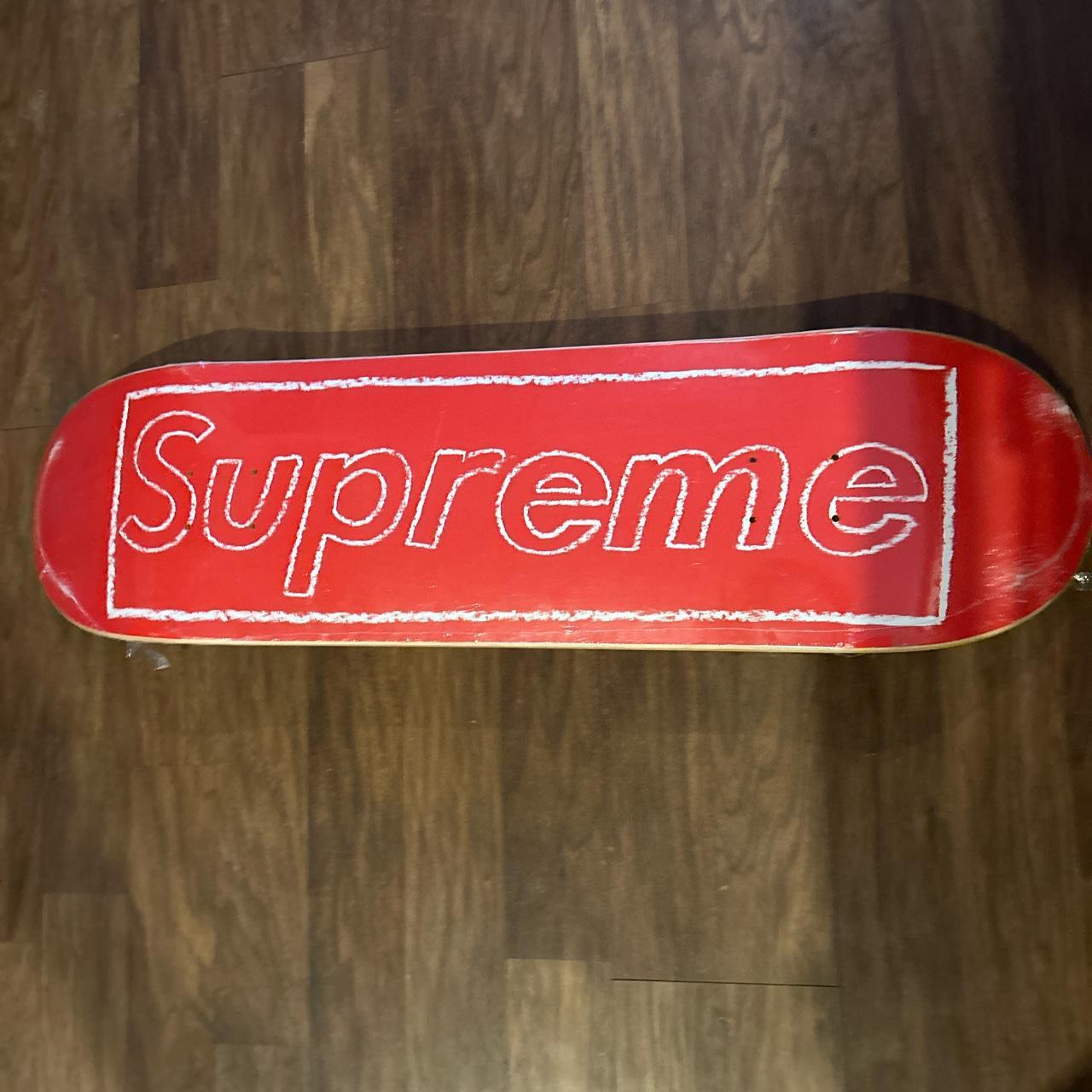 supreme x kaws skate deck RED - 美術品・アンティーク・コレクション