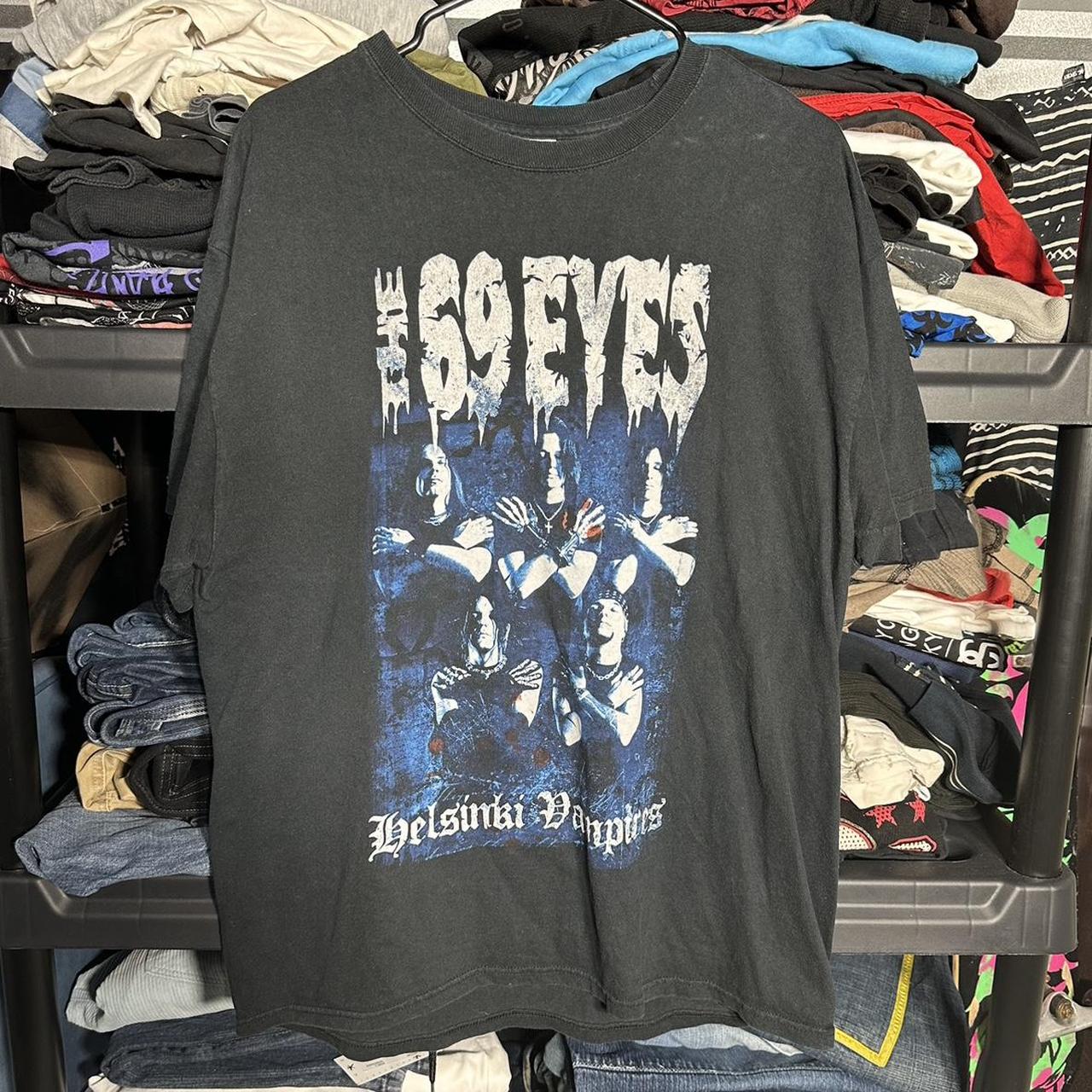 vintage 90s The 69 Eyes emo goth band graphic t | Depop