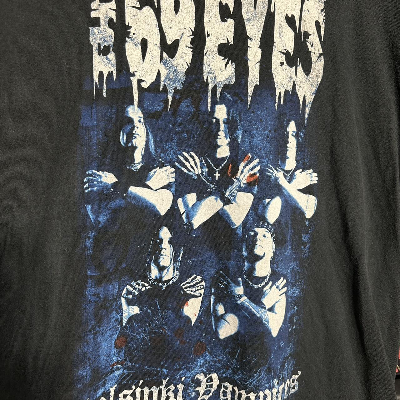 vintage 90s The 69 Eyes emo goth band graphic t | Depop