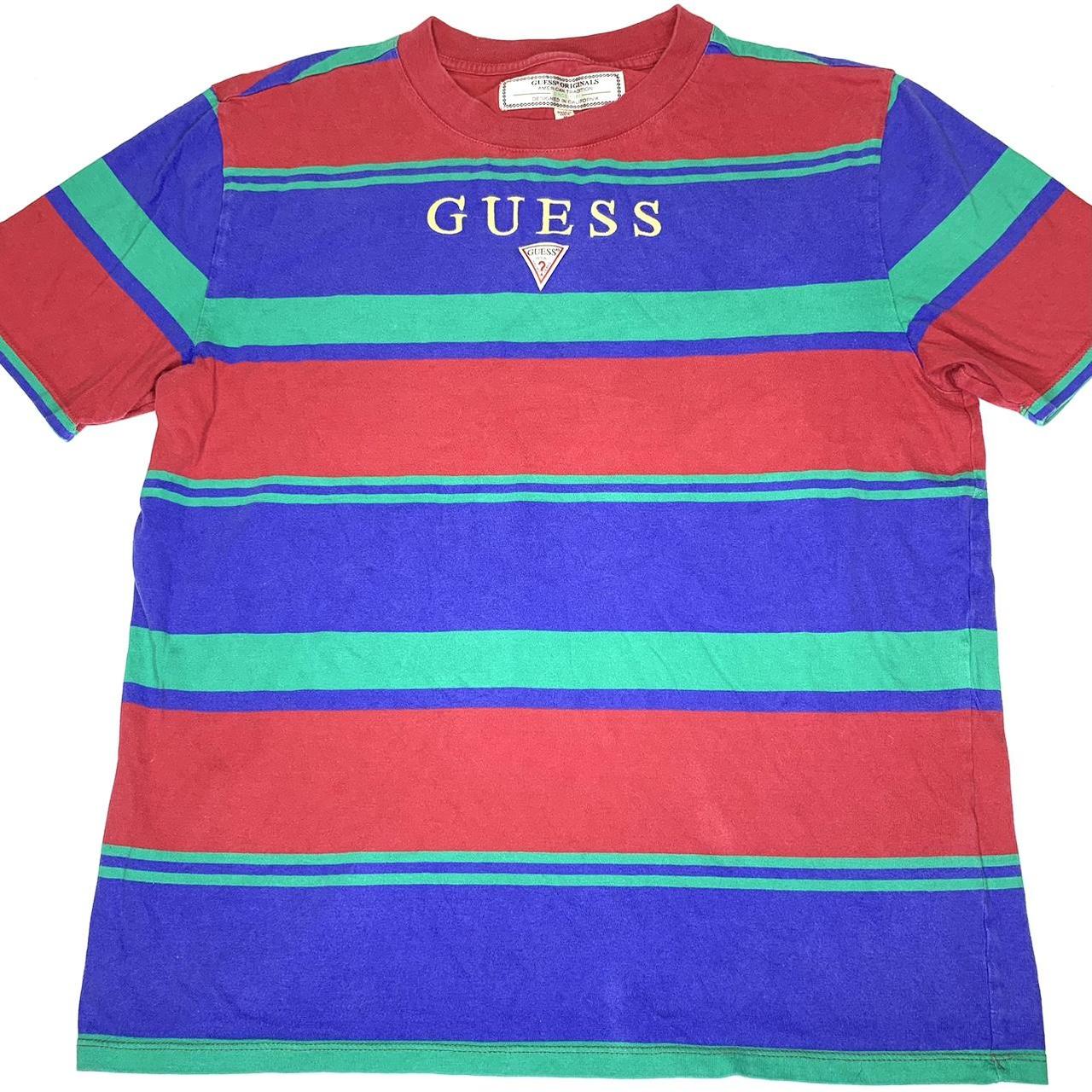 Guess originals clearance field stripe sweatshirt