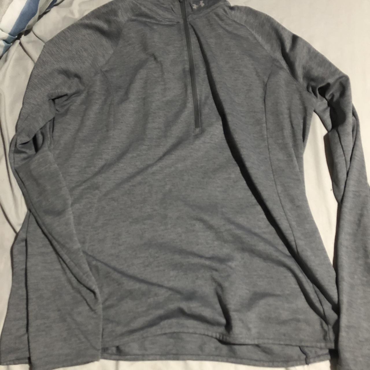 Under armour jacket with thumb clearance holes