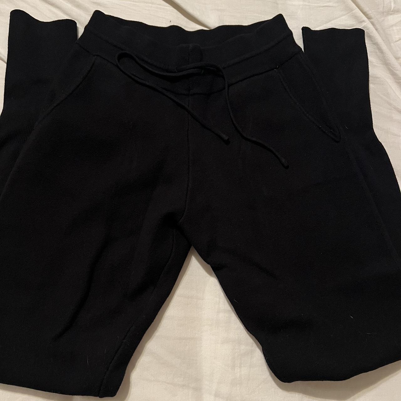 Zara womens sweatpants size small black Great - Depop
