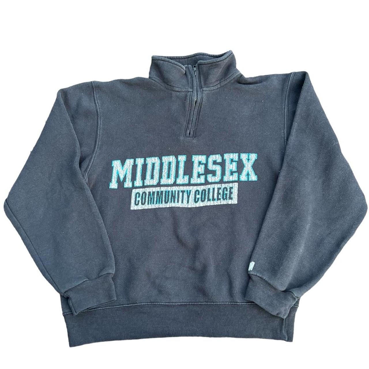 Vintage 90s Hand Dyed Middlesex College Hoodie