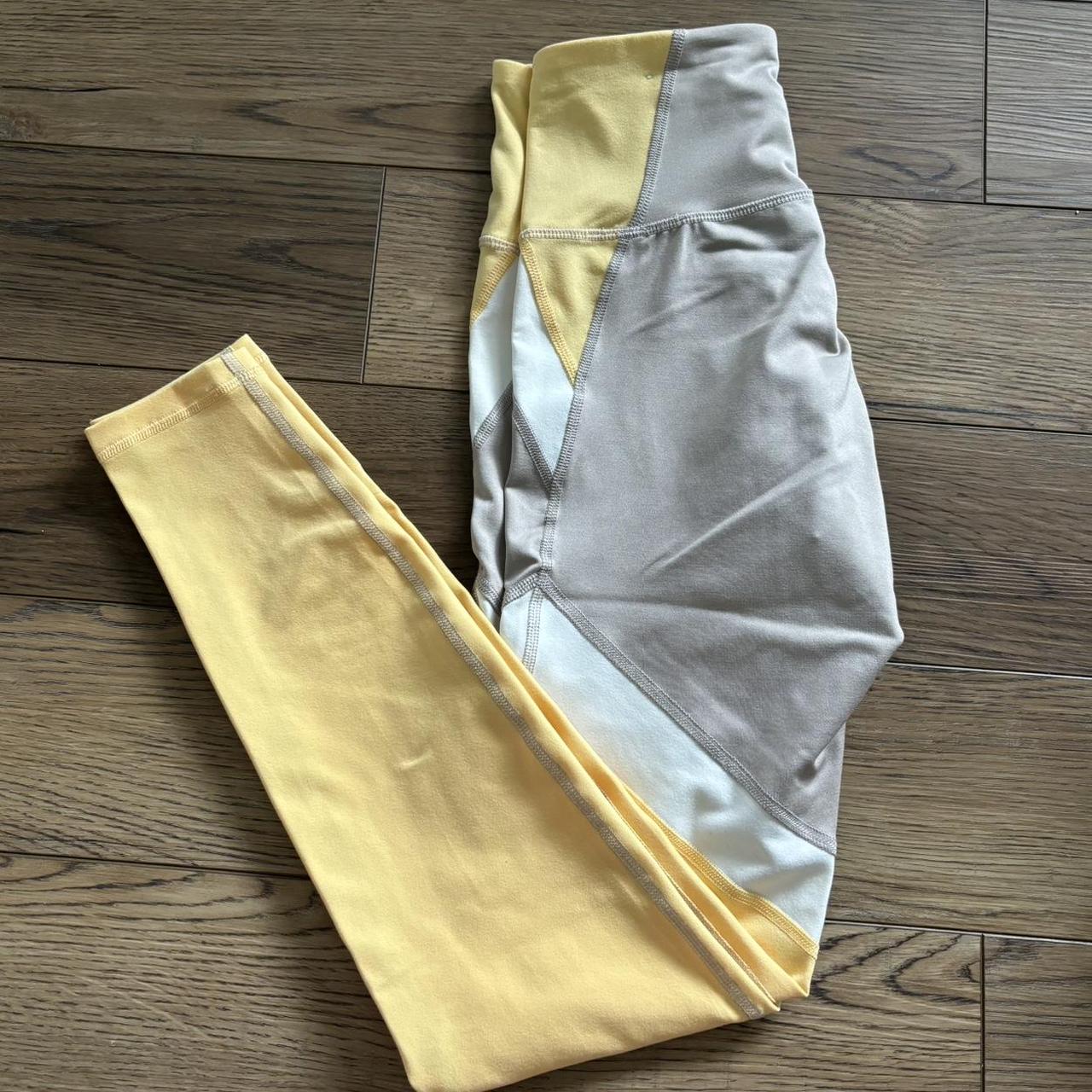 Old Navy leggings Yellow gray never worn Size. Depop