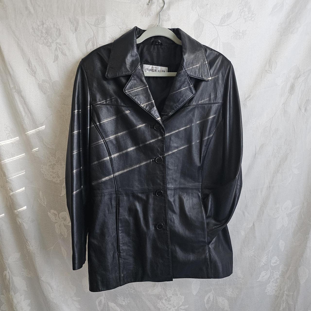 Staple black leather jacket. Perfect for everyday Depop