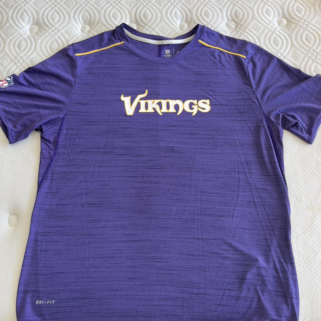 Minnesota Vikings Purple Nike T-Shirt. Fits Men's - Depop