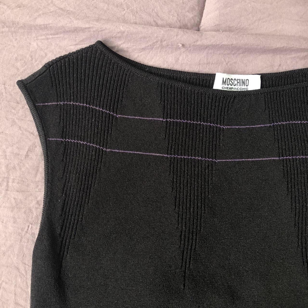 Moschino Cheap & Chic Women's Black and Purple Shirt (2)