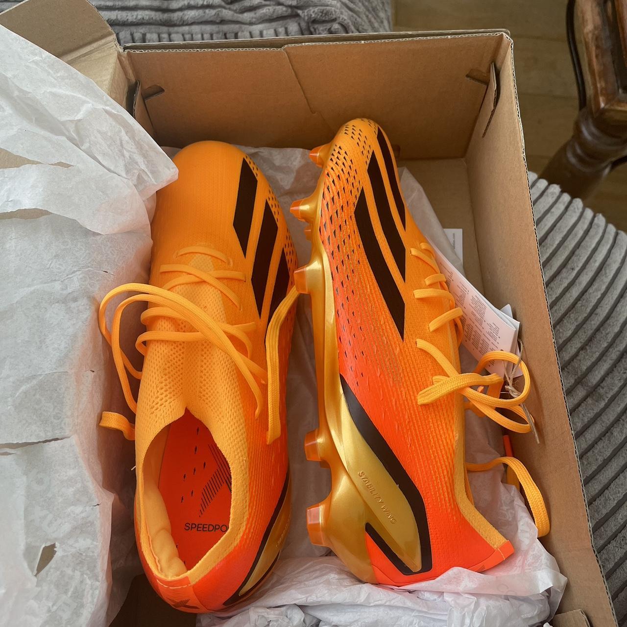ADIDAS X SPEEDPORTAL.1 FG football boots in orange,... - Depop