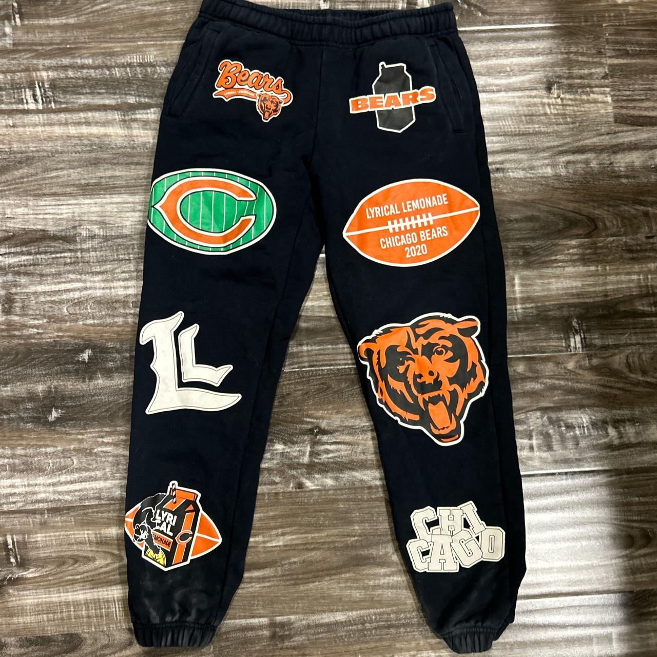 Lyrical Lemonade x Chicago Bears Medium Sweatpants... - Depop