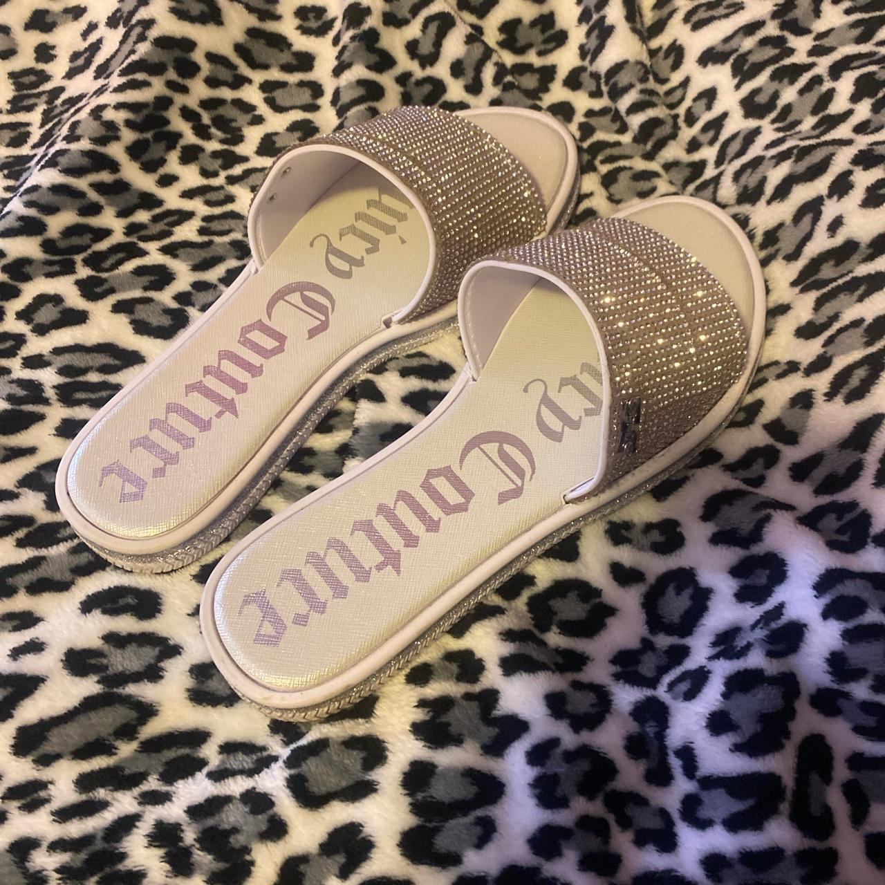 y2k mcbling 2000s juicy couture slides with Depop