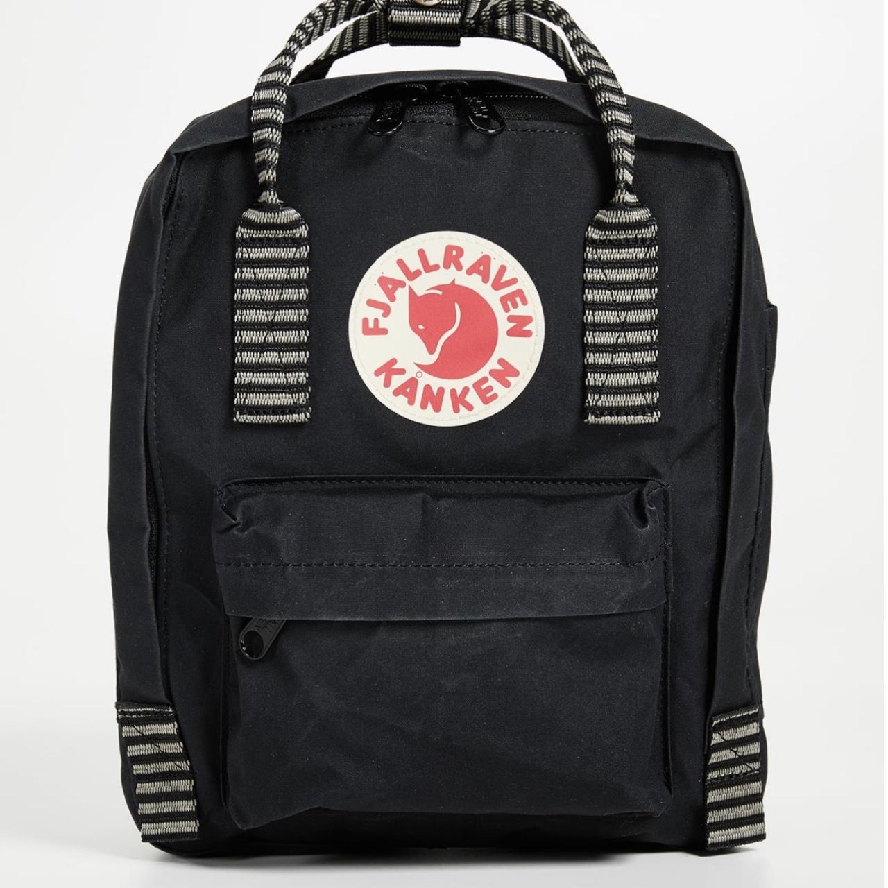 Black Fjallraven Kanken Backpack, super cute has so... Depop