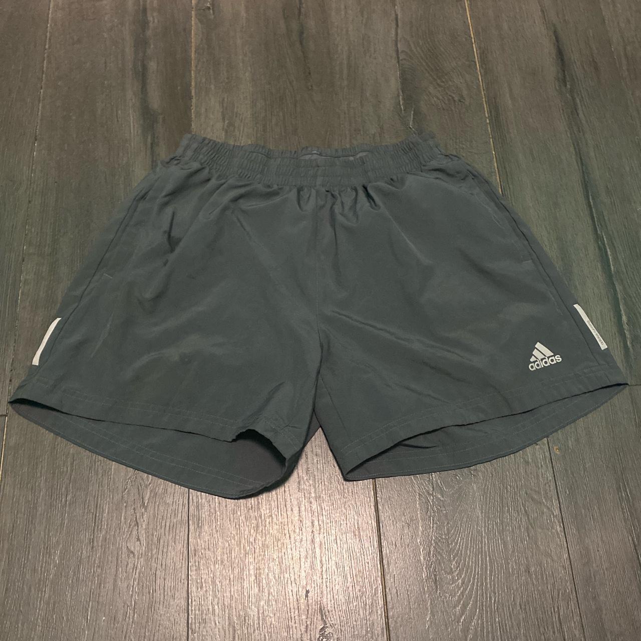 GREY ADIDAS 5 INCH INSEAM SHORTS. Super lightweight... - Depop