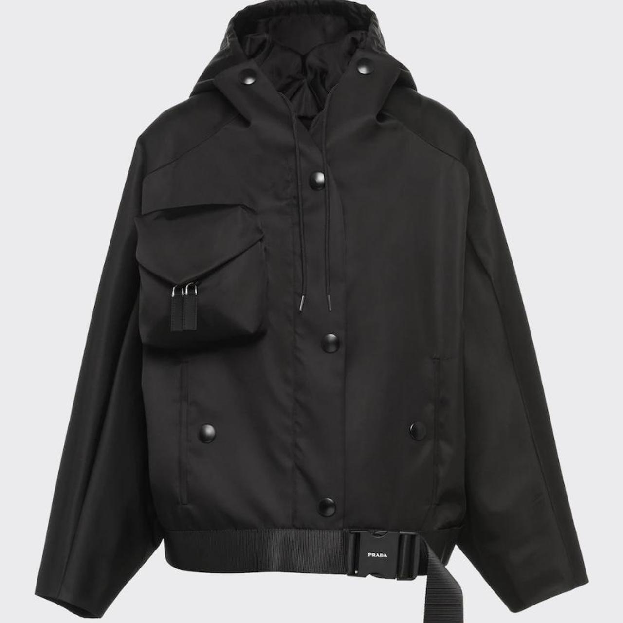 Prada Women Re Nylon Gabardine Hooded Blouson