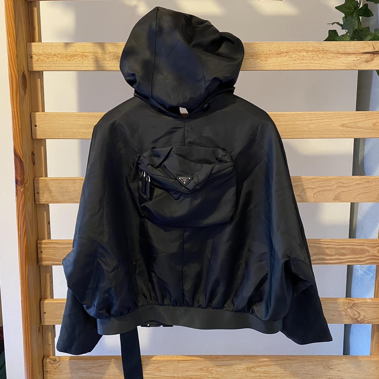 Prada Women Re Nylon Gabardine Hooded Blouson. Depop