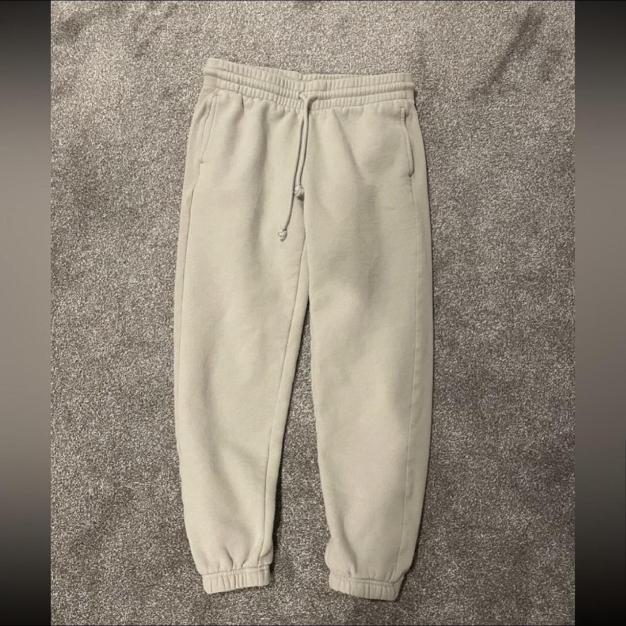 Aritzia Boyfriend Sweatpants in light sage green... - Depop