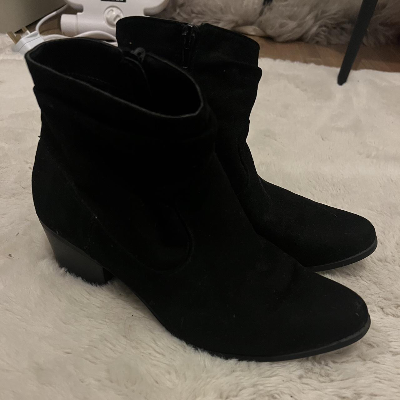new look black pointed boots