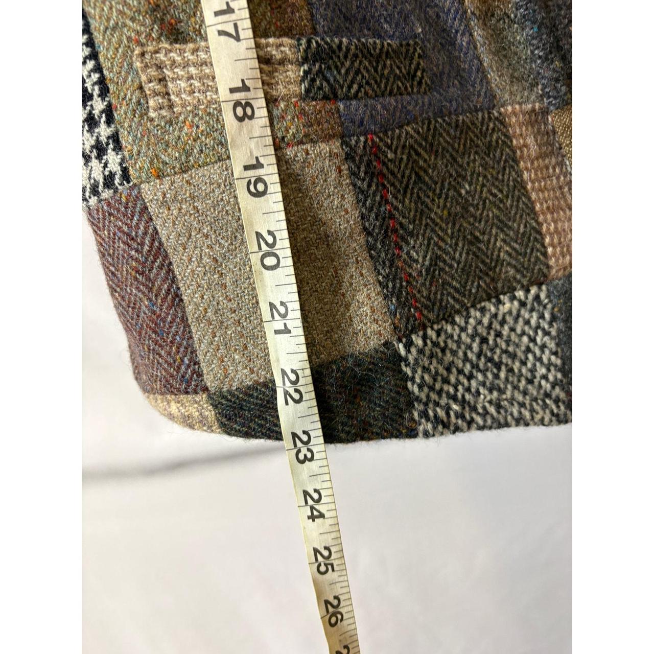 Men's Jacket - Brown - L – Handmade patchwork twe… - image 5