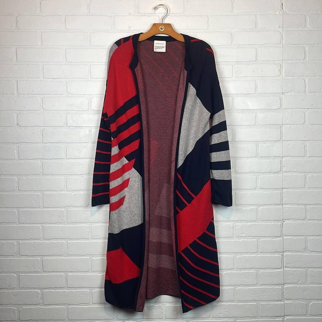 Armedangels Women's Blue and Red Cardigan